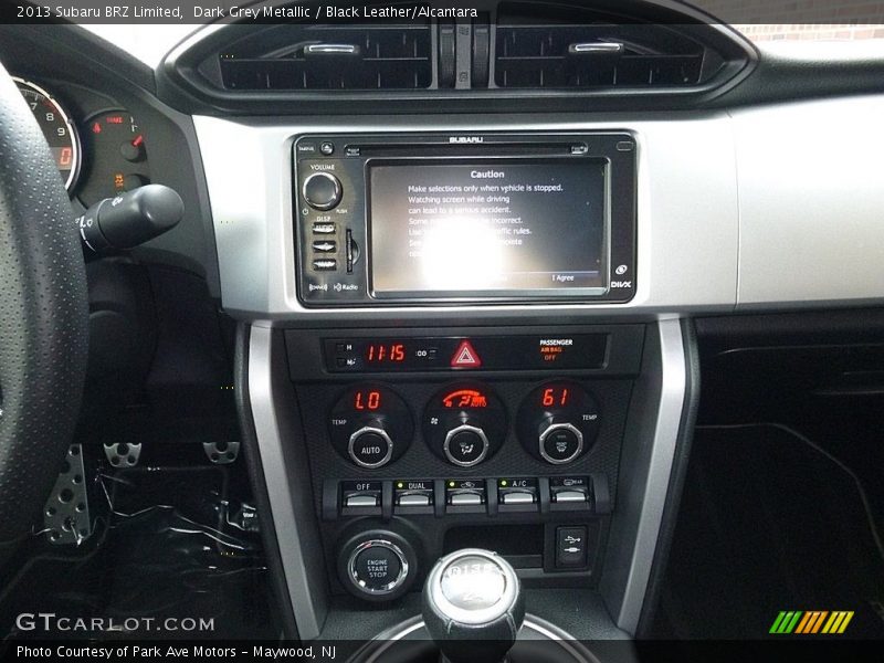 Dark Grey Metallic / Black Leather/Alcantara 2013 Subaru BRZ Limited