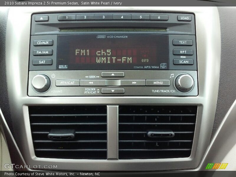 Satin White Pearl / Ivory 2010 Subaru Impreza 2.5i Premium Sedan