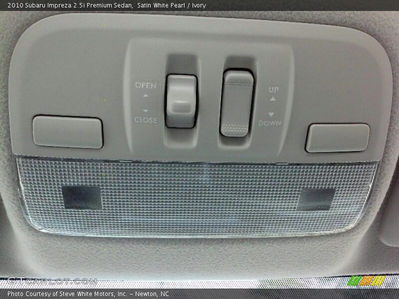 Satin White Pearl / Ivory 2010 Subaru Impreza 2.5i Premium Sedan
