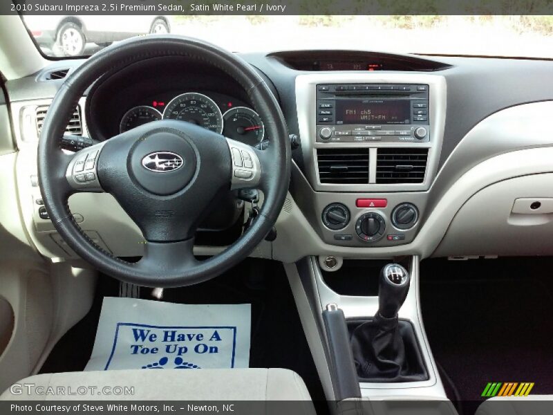 Satin White Pearl / Ivory 2010 Subaru Impreza 2.5i Premium Sedan