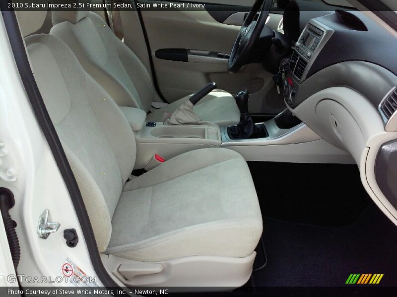 Satin White Pearl / Ivory 2010 Subaru Impreza 2.5i Premium Sedan