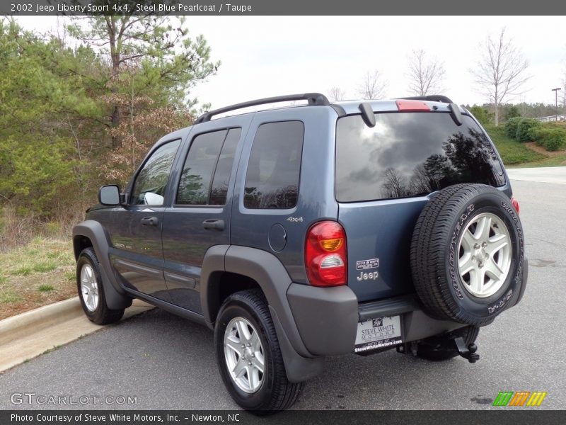 Steel Blue Pearlcoat / Taupe 2002 Jeep Liberty Sport 4x4