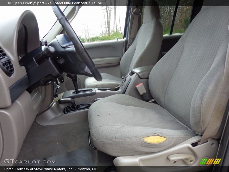 Steel Blue Pearlcoat / Taupe 2002 Jeep Liberty Sport 4x4