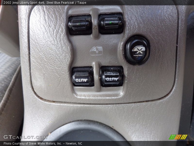 Steel Blue Pearlcoat / Taupe 2002 Jeep Liberty Sport 4x4