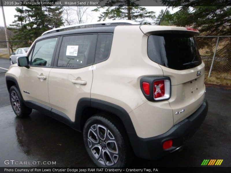 Mojave Sand / Black 2016 Jeep Renegade Limited 4x4