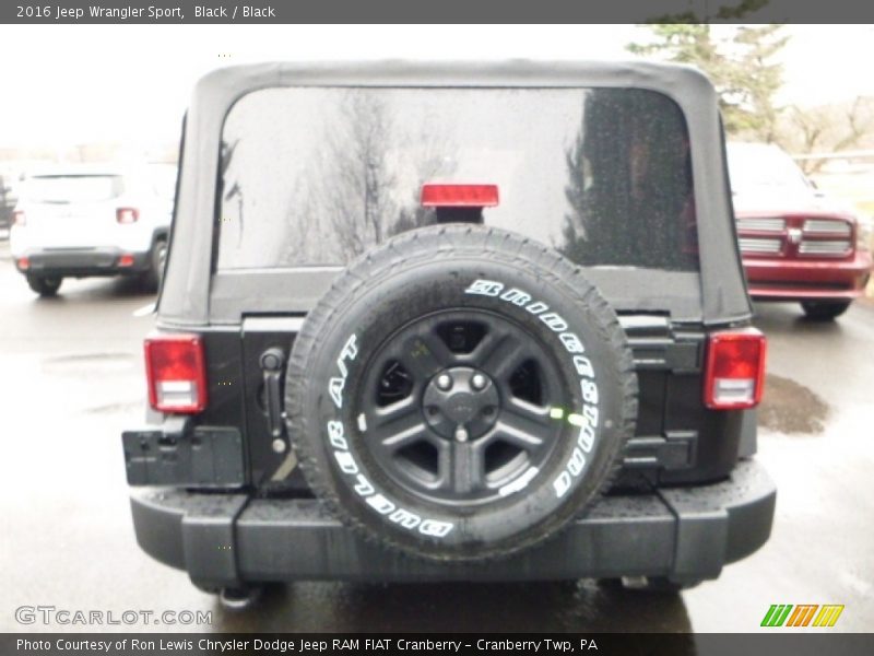 Black / Black 2016 Jeep Wrangler Sport