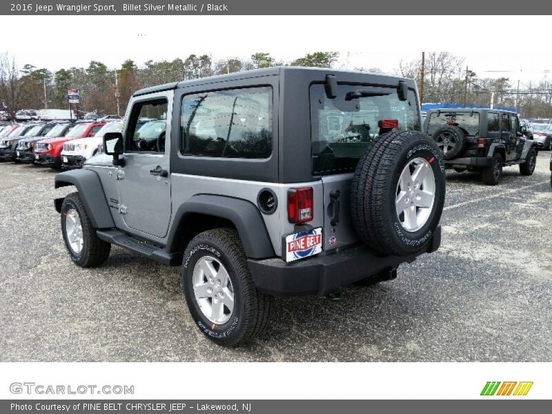 Billet Silver Metallic / Black 2016 Jeep Wrangler Sport