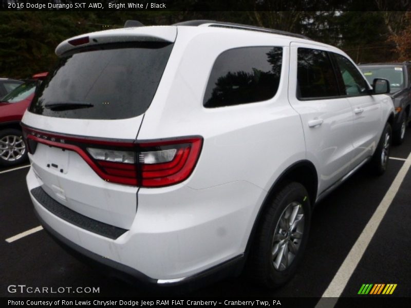 Bright White / Black 2016 Dodge Durango SXT AWD