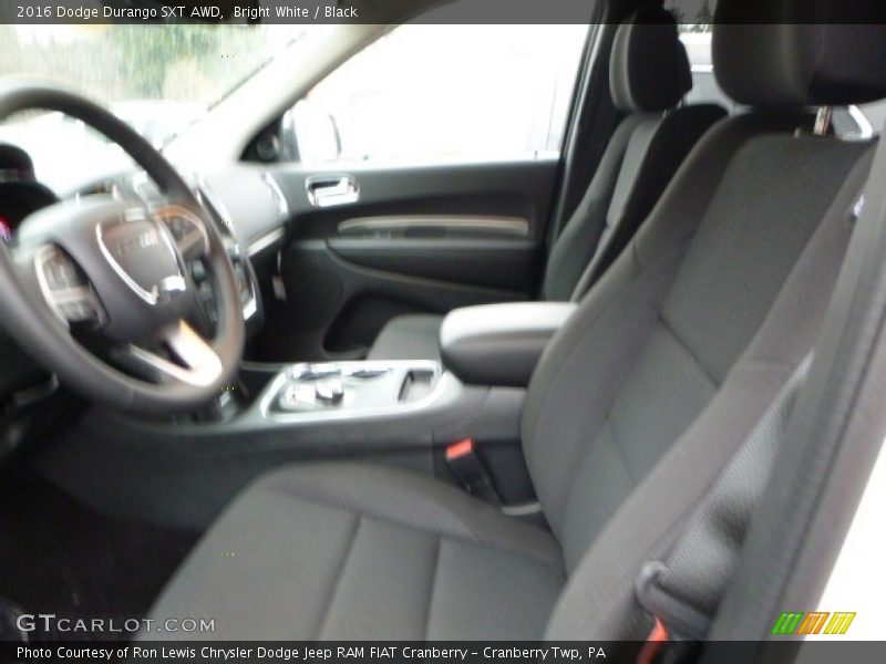Bright White / Black 2016 Dodge Durango SXT AWD