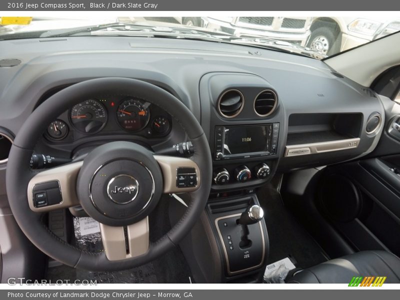 Black / Dark Slate Gray 2016 Jeep Compass Sport