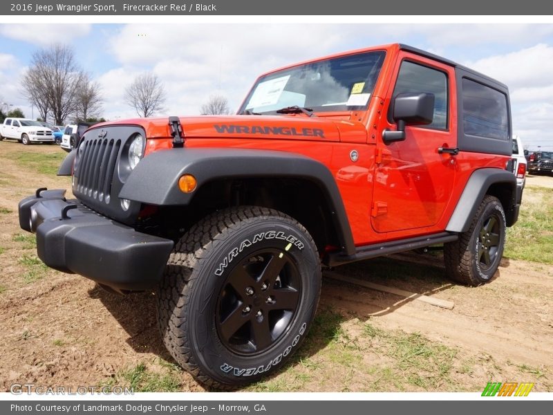 Firecracker Red / Black 2016 Jeep Wrangler Sport