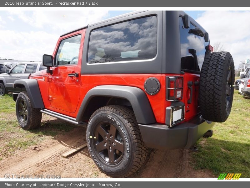 Firecracker Red / Black 2016 Jeep Wrangler Sport