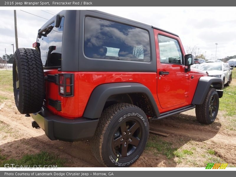 Firecracker Red / Black 2016 Jeep Wrangler Sport