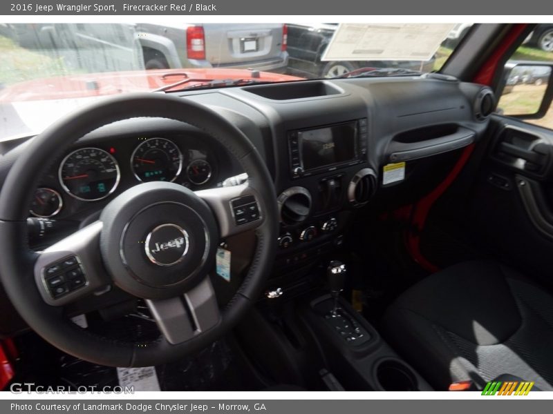 Firecracker Red / Black 2016 Jeep Wrangler Sport
