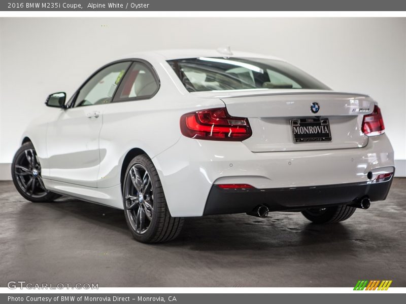 Alpine White / Oyster 2016 BMW M235i Coupe