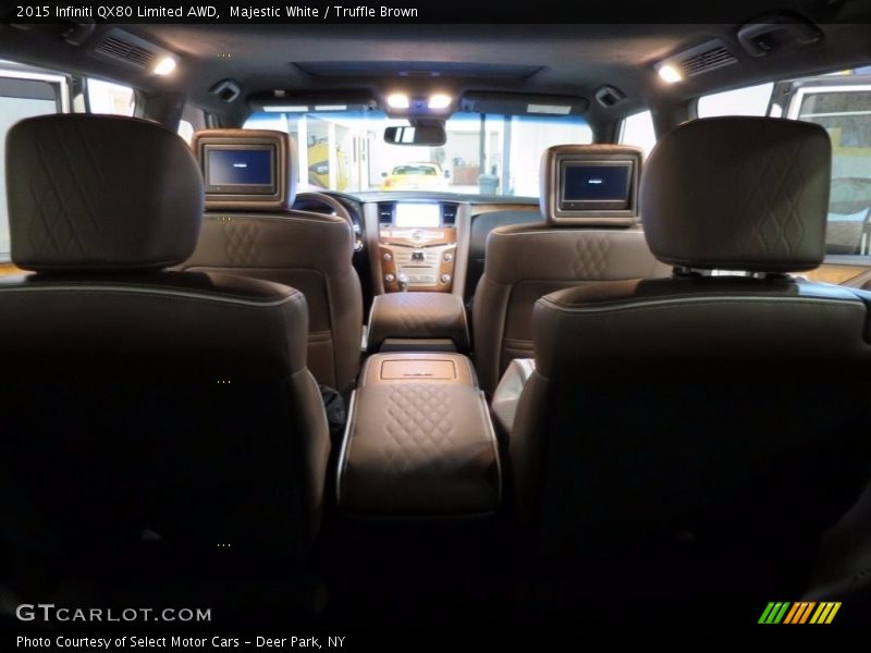 Majestic White / Truffle Brown 2015 Infiniti QX80 Limited AWD