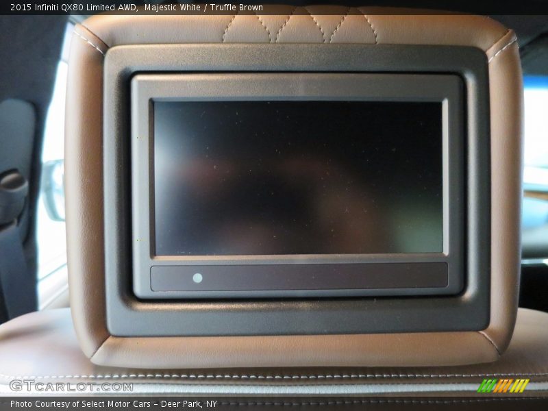 Majestic White / Truffle Brown 2015 Infiniti QX80 Limited AWD