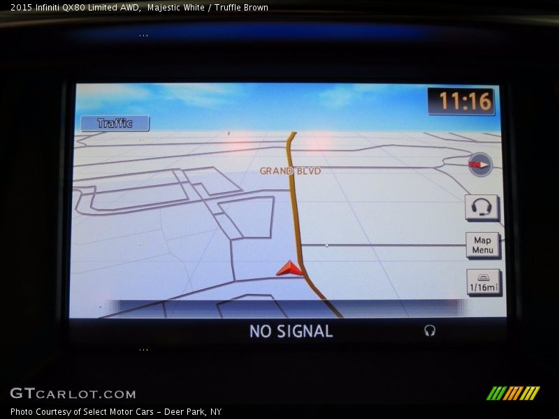 Majestic White / Truffle Brown 2015 Infiniti QX80 Limited AWD