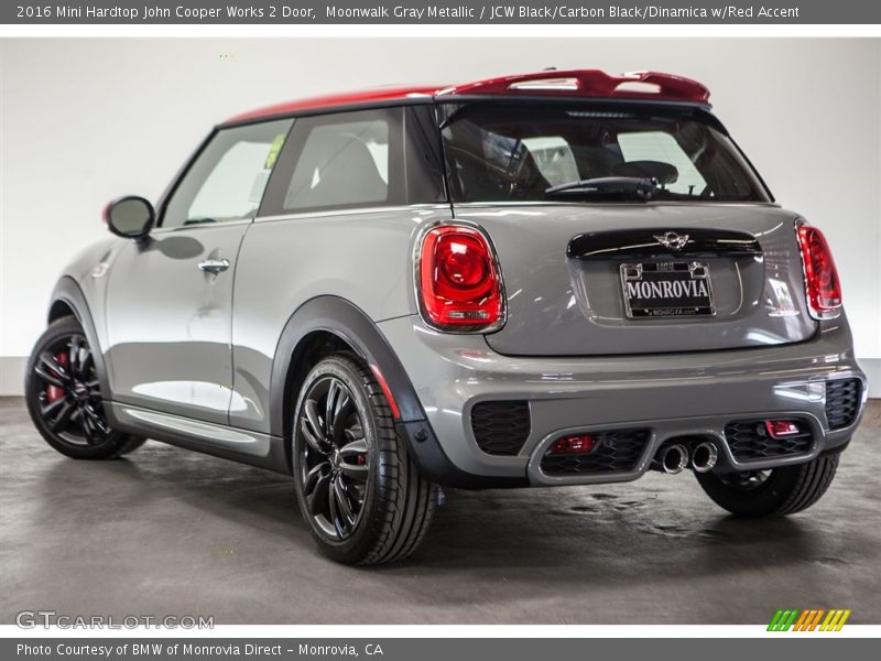 Moonwalk Gray Metallic / JCW Black/Carbon Black/Dinamica w/Red Accent 2016 Mini Hardtop John Cooper Works 2 Door