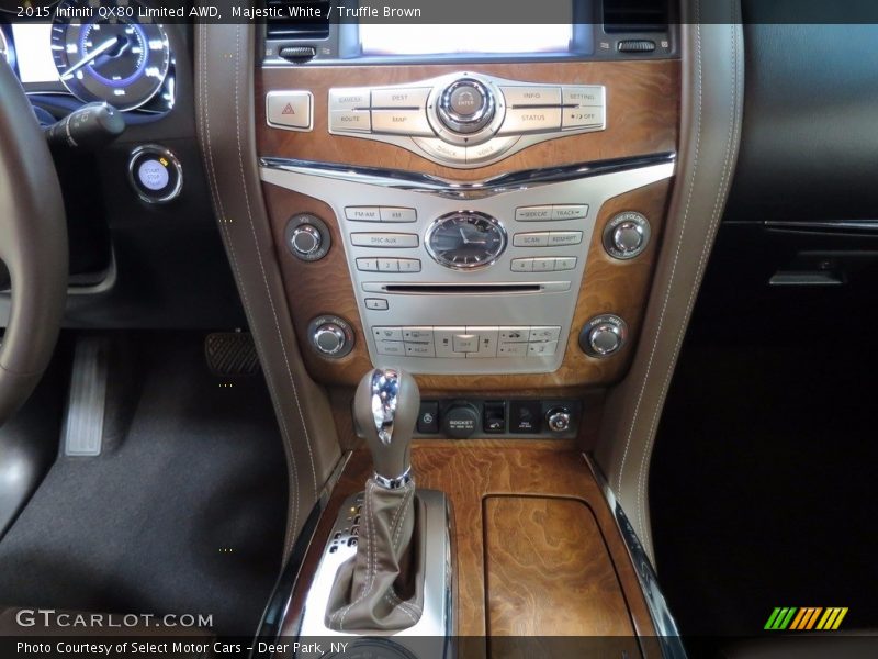 Majestic White / Truffle Brown 2015 Infiniti QX80 Limited AWD
