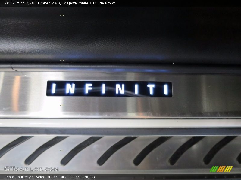 Majestic White / Truffle Brown 2015 Infiniti QX80 Limited AWD