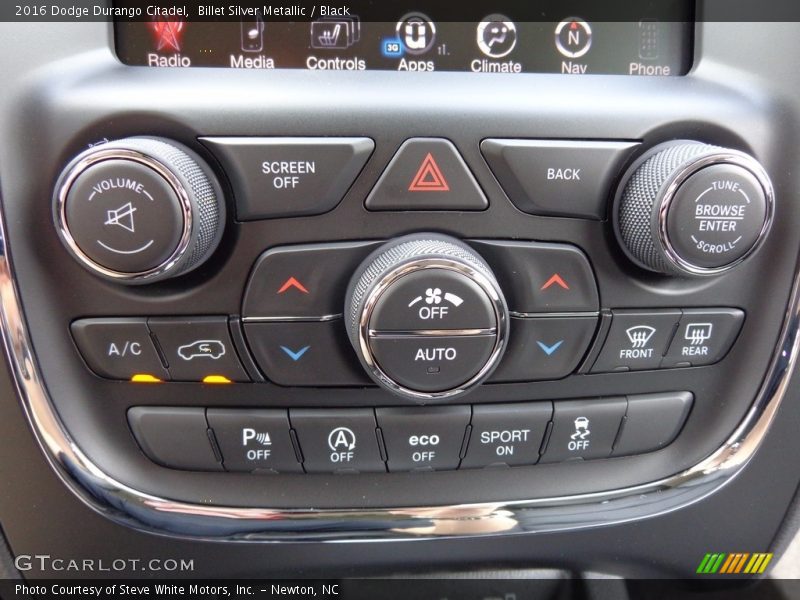 Billet Silver Metallic / Black 2016 Dodge Durango Citadel