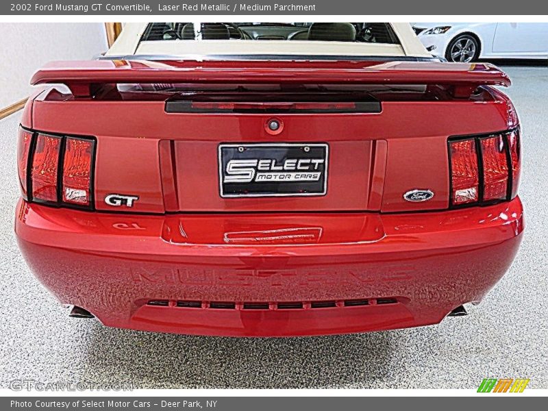 Laser Red Metallic / Medium Parchment 2002 Ford Mustang GT Convertible