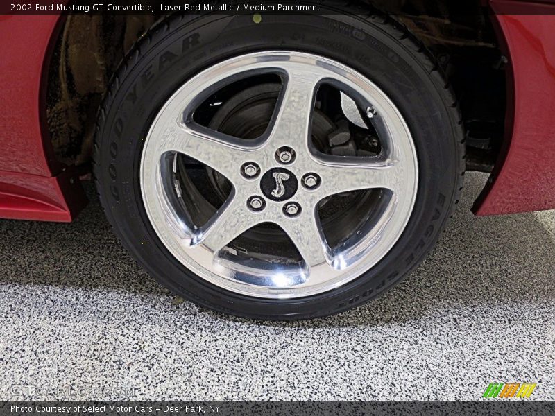 Laser Red Metallic / Medium Parchment 2002 Ford Mustang GT Convertible