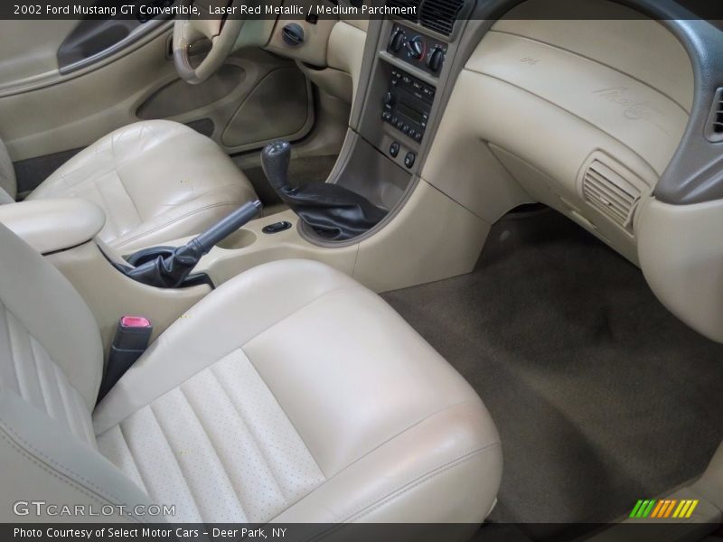 Laser Red Metallic / Medium Parchment 2002 Ford Mustang GT Convertible