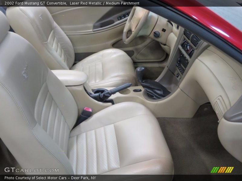 Laser Red Metallic / Medium Parchment 2002 Ford Mustang GT Convertible
