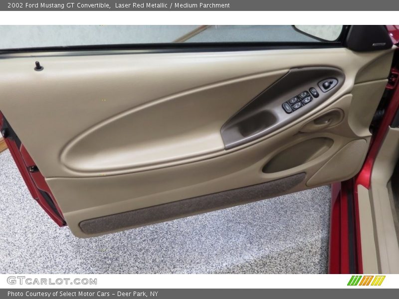 Laser Red Metallic / Medium Parchment 2002 Ford Mustang GT Convertible