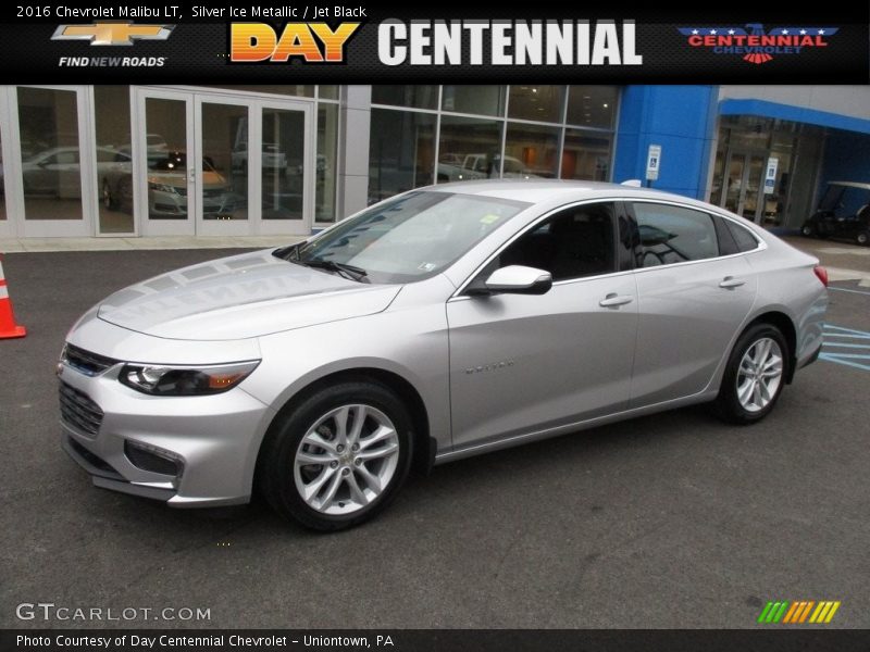 Silver Ice Metallic / Jet Black 2016 Chevrolet Malibu LT