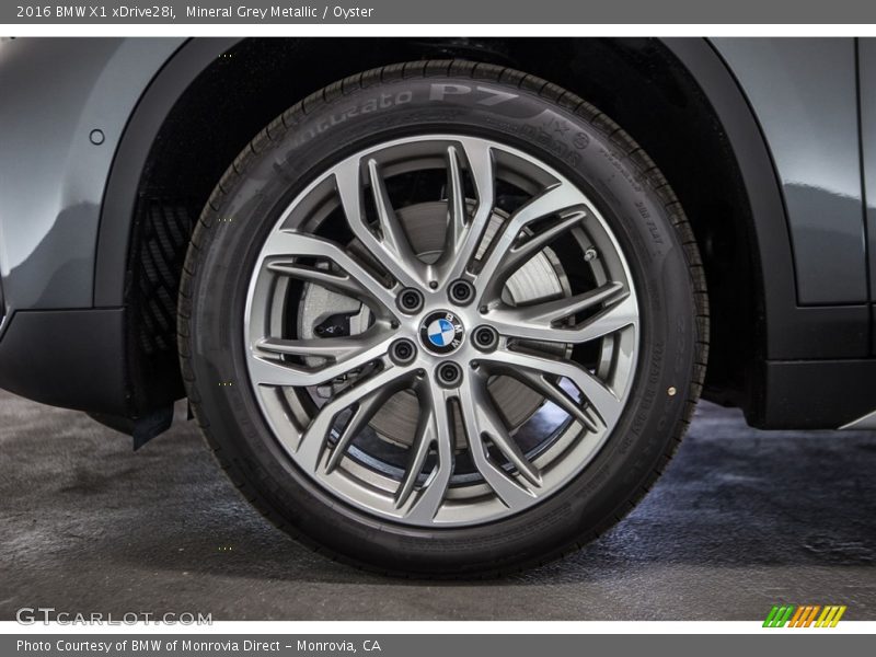 Mineral Grey Metallic / Oyster 2016 BMW X1 xDrive28i