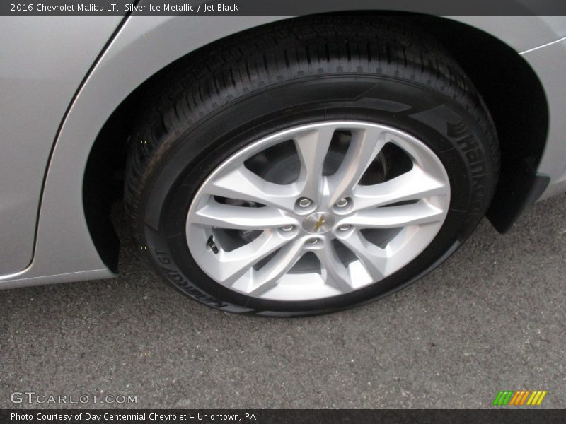 Silver Ice Metallic / Jet Black 2016 Chevrolet Malibu LT