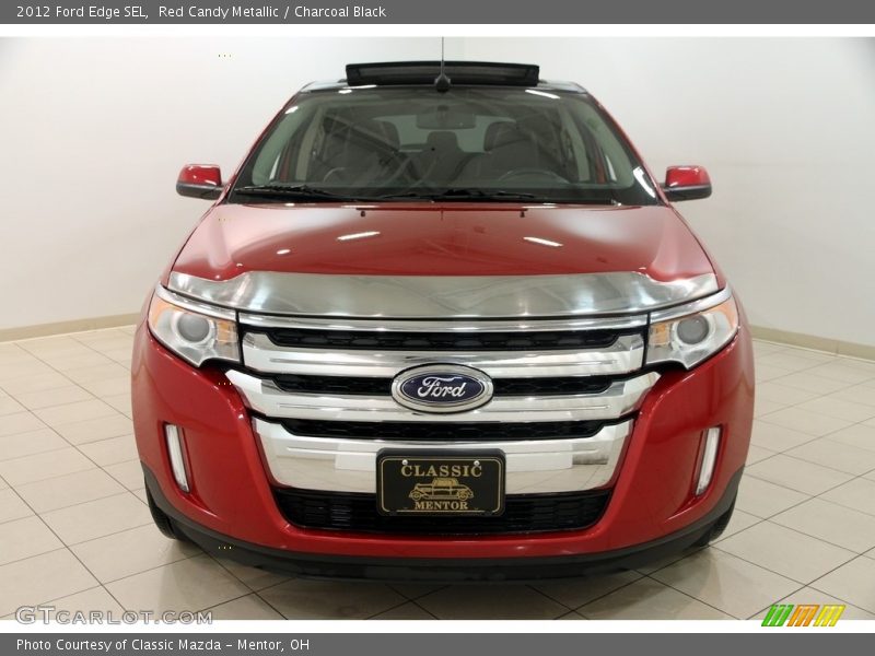 Red Candy Metallic / Charcoal Black 2012 Ford Edge SEL