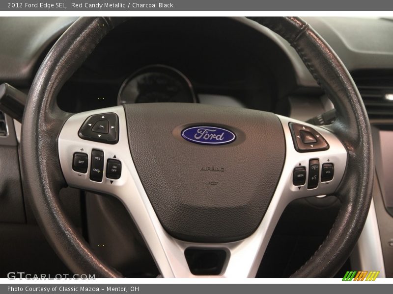 Red Candy Metallic / Charcoal Black 2012 Ford Edge SEL