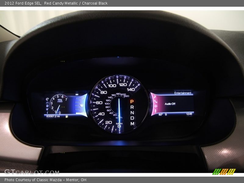 Red Candy Metallic / Charcoal Black 2012 Ford Edge SEL