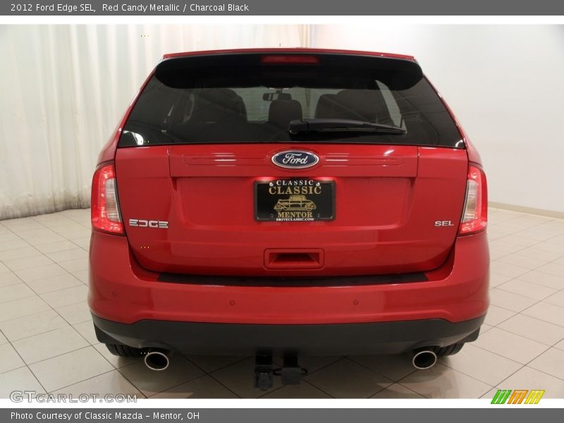 Red Candy Metallic / Charcoal Black 2012 Ford Edge SEL