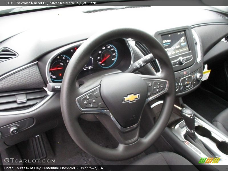 Silver Ice Metallic / Jet Black 2016 Chevrolet Malibu LT