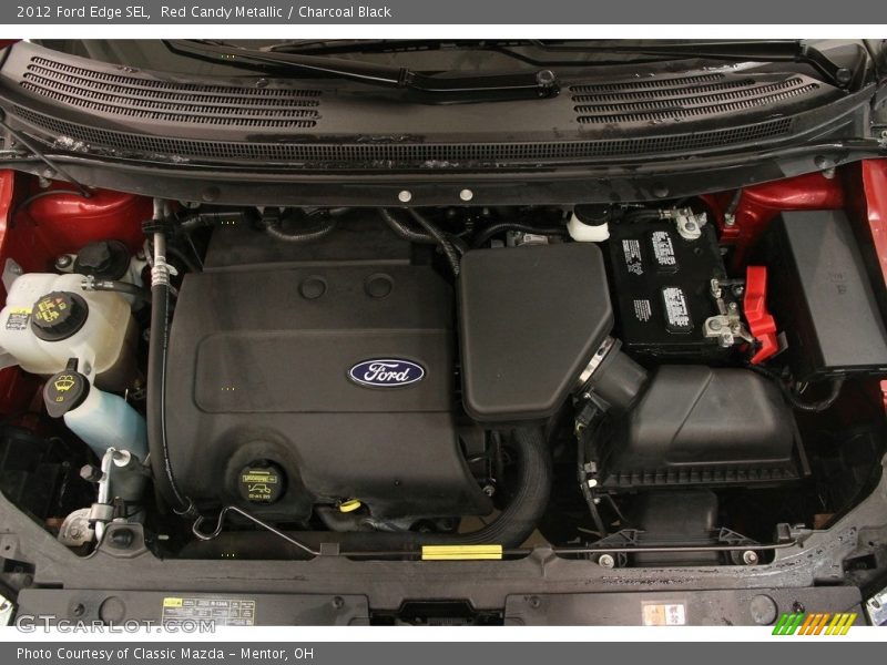 Red Candy Metallic / Charcoal Black 2012 Ford Edge SEL