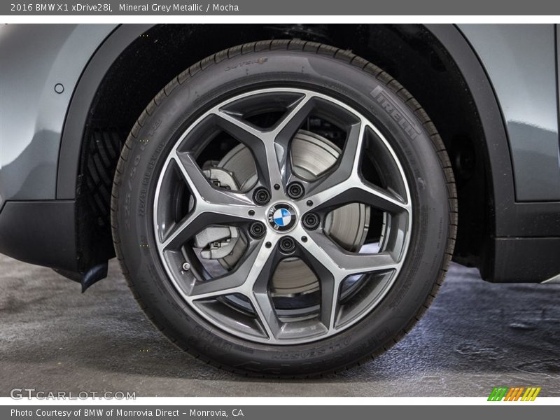 Mineral Grey Metallic / Mocha 2016 BMW X1 xDrive28i