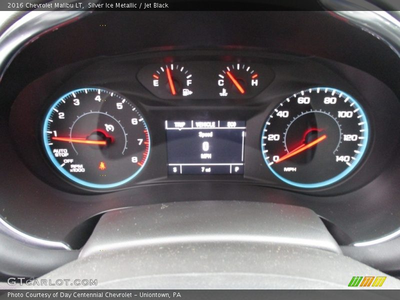 Silver Ice Metallic / Jet Black 2016 Chevrolet Malibu LT
