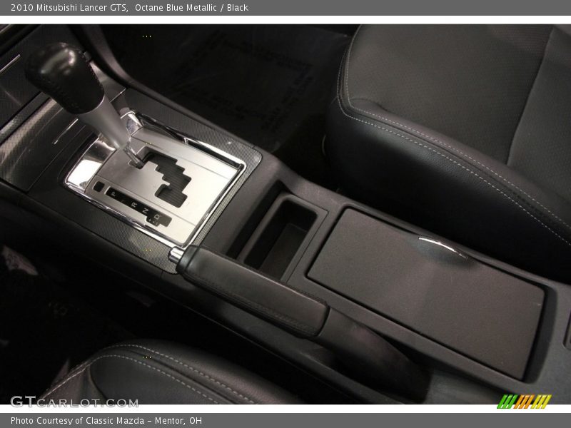 Octane Blue Metallic / Black 2010 Mitsubishi Lancer GTS