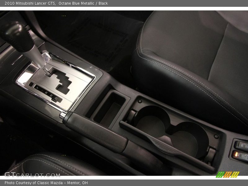 Octane Blue Metallic / Black 2010 Mitsubishi Lancer GTS