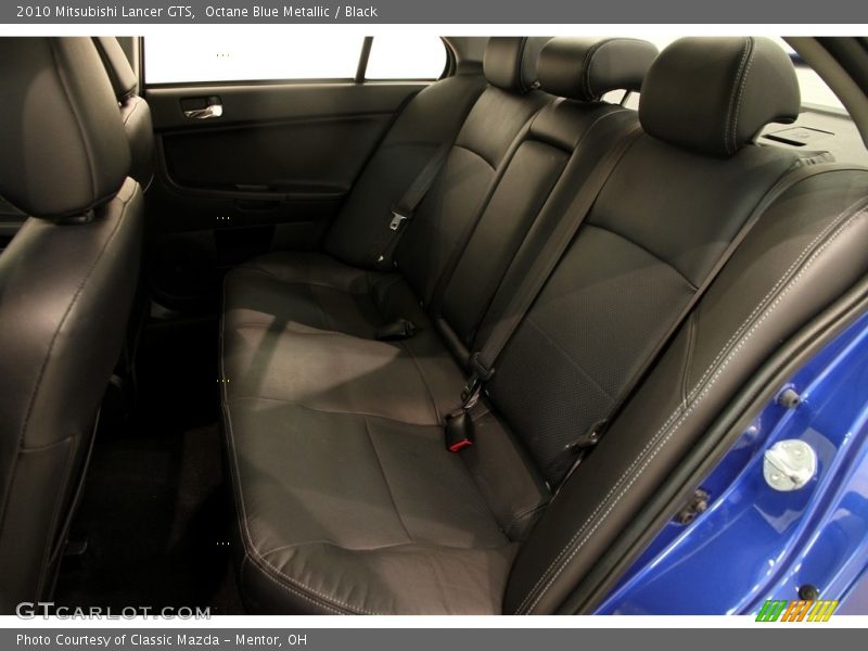 Octane Blue Metallic / Black 2010 Mitsubishi Lancer GTS