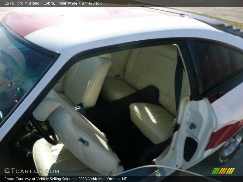  1978 Mustang II Cobra White/Black Interior