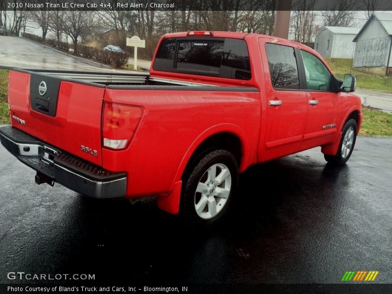 Red Alert / Charcoal 2010 Nissan Titan LE Crew Cab 4x4