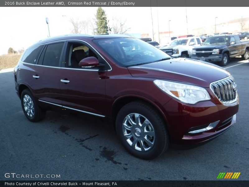 Crimson Red Tintcoat / Ebony/Ebony 2016 Buick Enclave Leather AWD