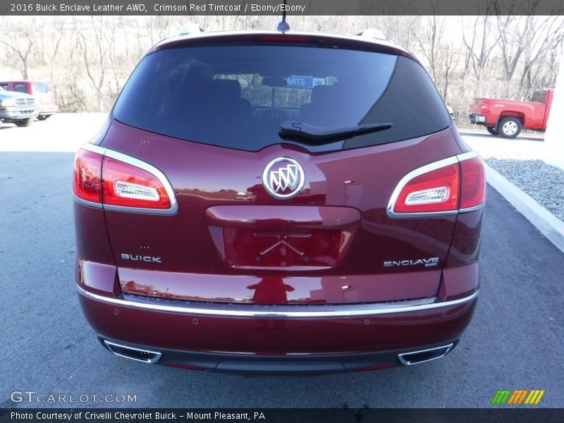 Crimson Red Tintcoat / Ebony/Ebony 2016 Buick Enclave Leather AWD