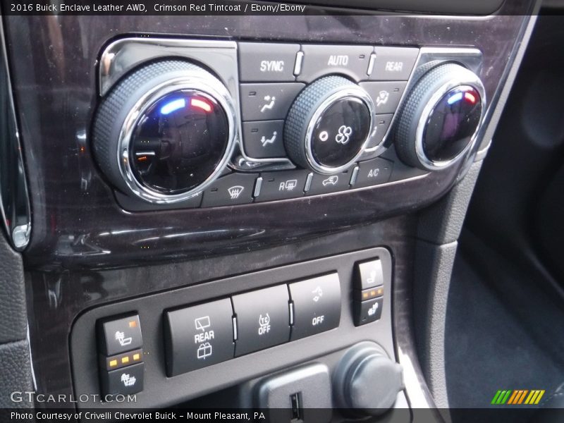 Crimson Red Tintcoat / Ebony/Ebony 2016 Buick Enclave Leather AWD